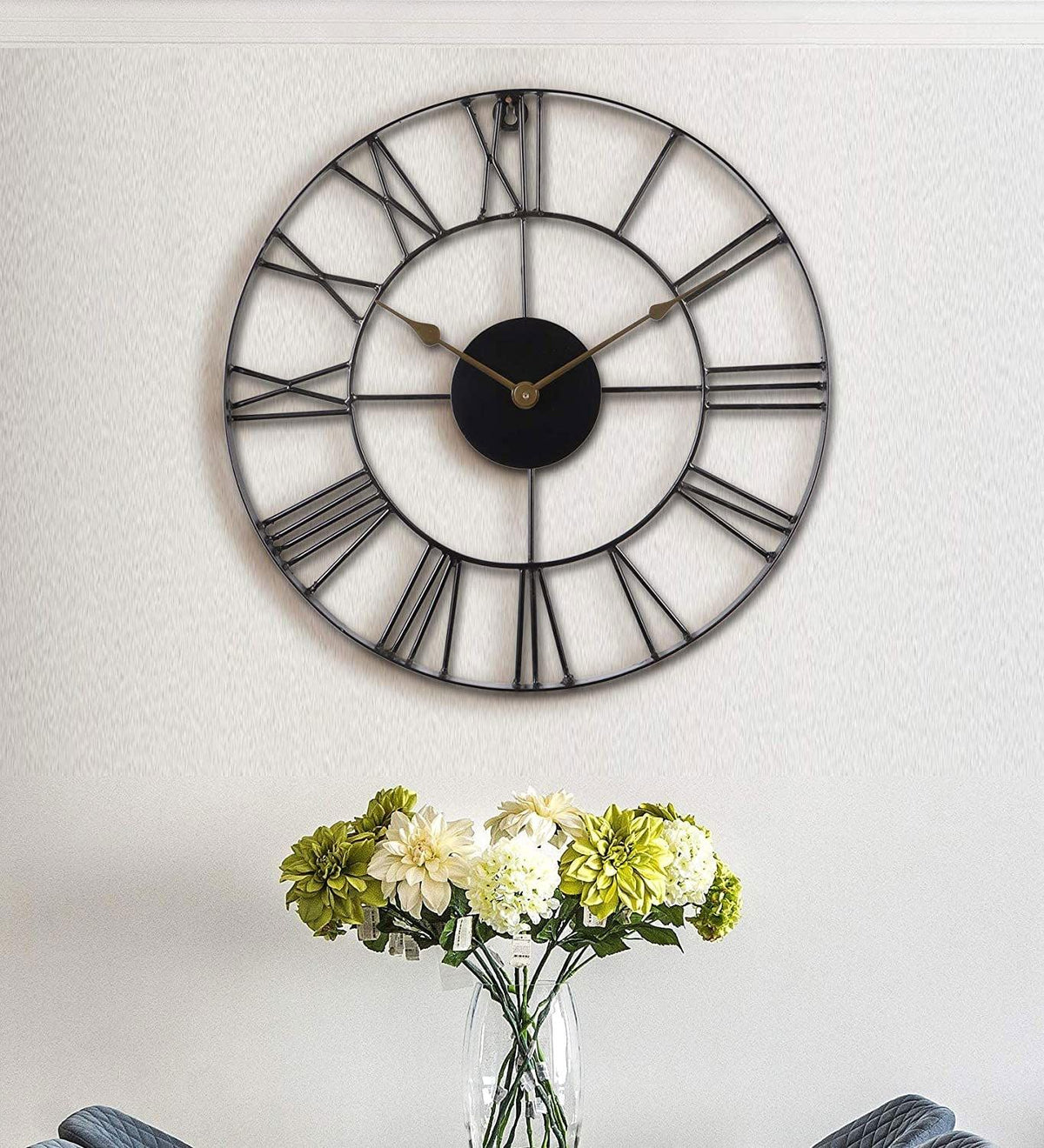 Metal Wall Decor Clock 18 inch - ArtyCraftz.com