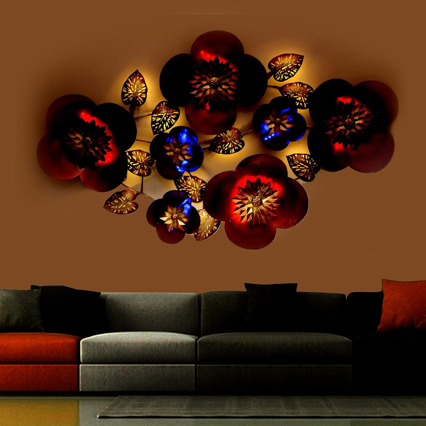 Metal Wall Mounted Flower Zara LED Light