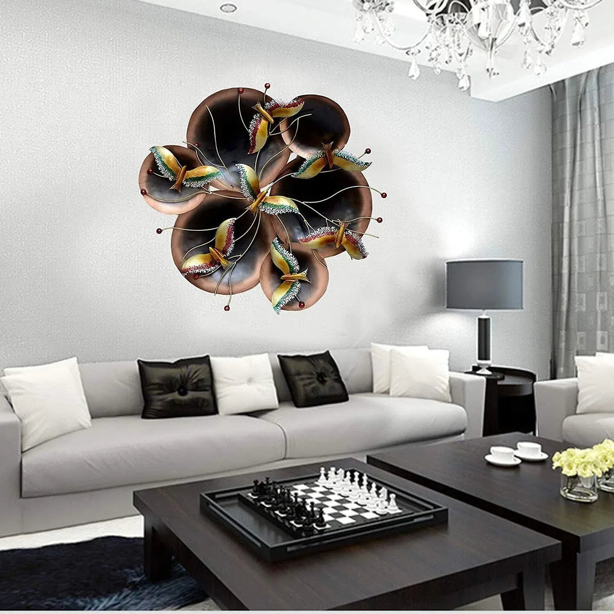 Metal Wiser Bird Circle Wall Art, Wall Hanging for Living Room - ArtyCraftz.com