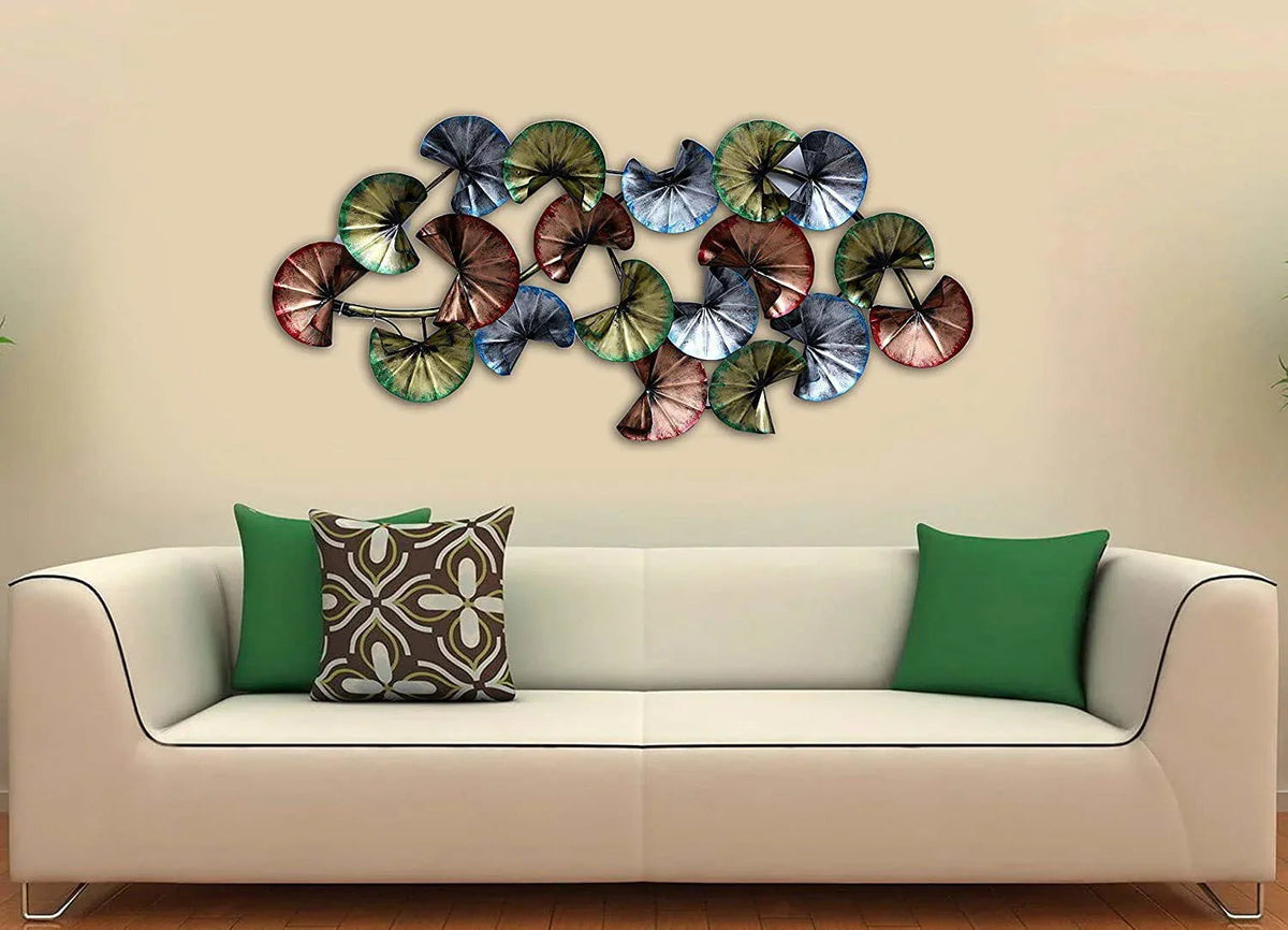 Metallic Finish Mini Handfans With LED Wall Decor-ArtyCraftz.com