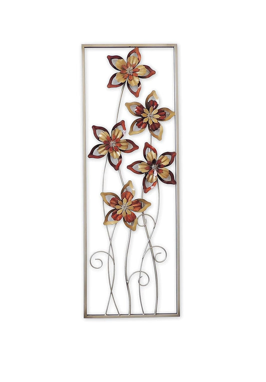 Multicolor Flower Frame Wall Art-ArtyCraftz.com
