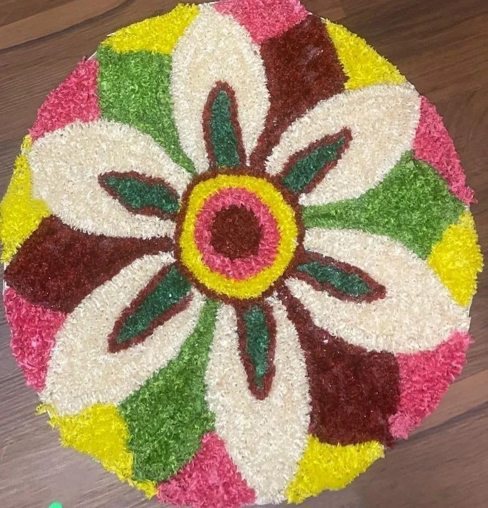 Multicolor Rangoli Door Mat-ArtyCraftz.com