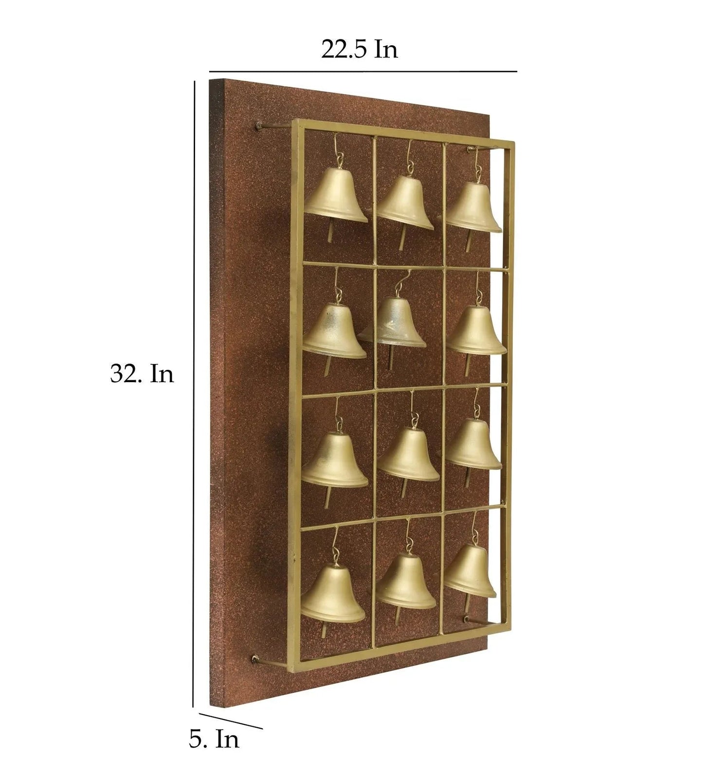 Iron and MDF Bell Toran Wall Art