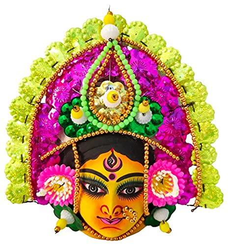 Ornamental Durga Devi Chhau Mask-ArtyCraftz.com