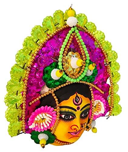 Ornamental Durga Devi Chhau Mask-ArtyCraftz.com