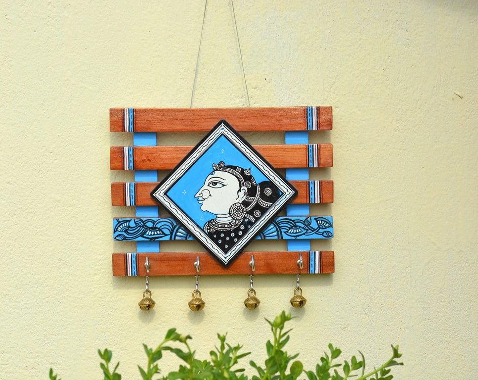 Pattachitra Wooden Key Holder - ArtyCraftz.com