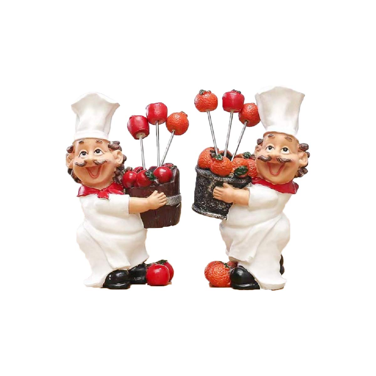 Polyresin Chef Fruit Pick Holder-ArtyCraftz.com