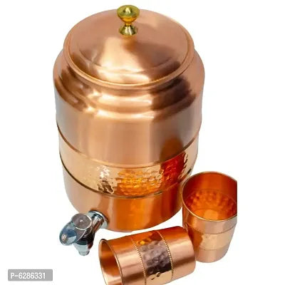 Pure Copper 5 Litre Matka Water Dispenser-ArtyCraftz