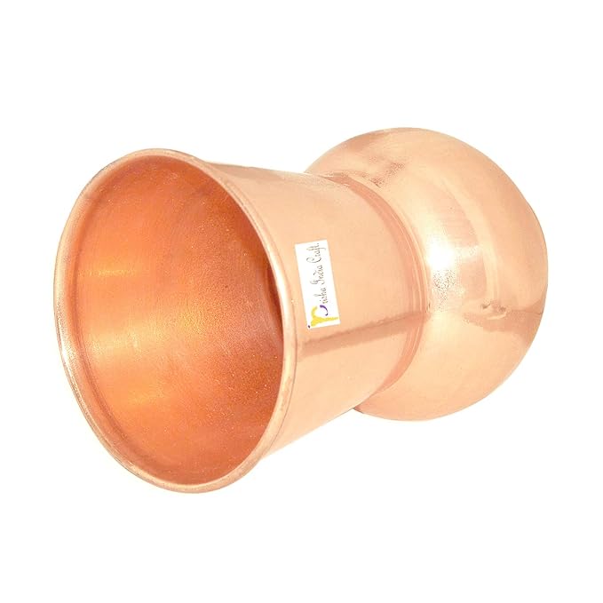 Pure Copper Glass, Mughlai Matka Design, 350 ML