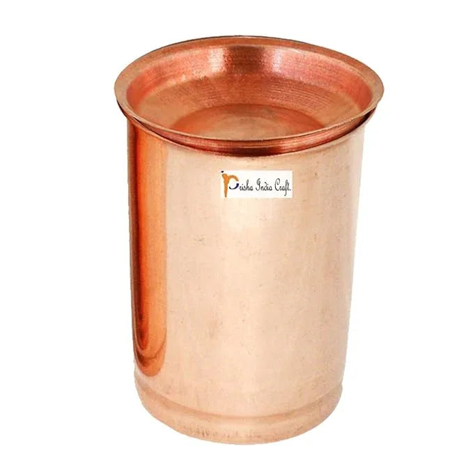 Pure Copper Glass Tumbler, 320 ML
