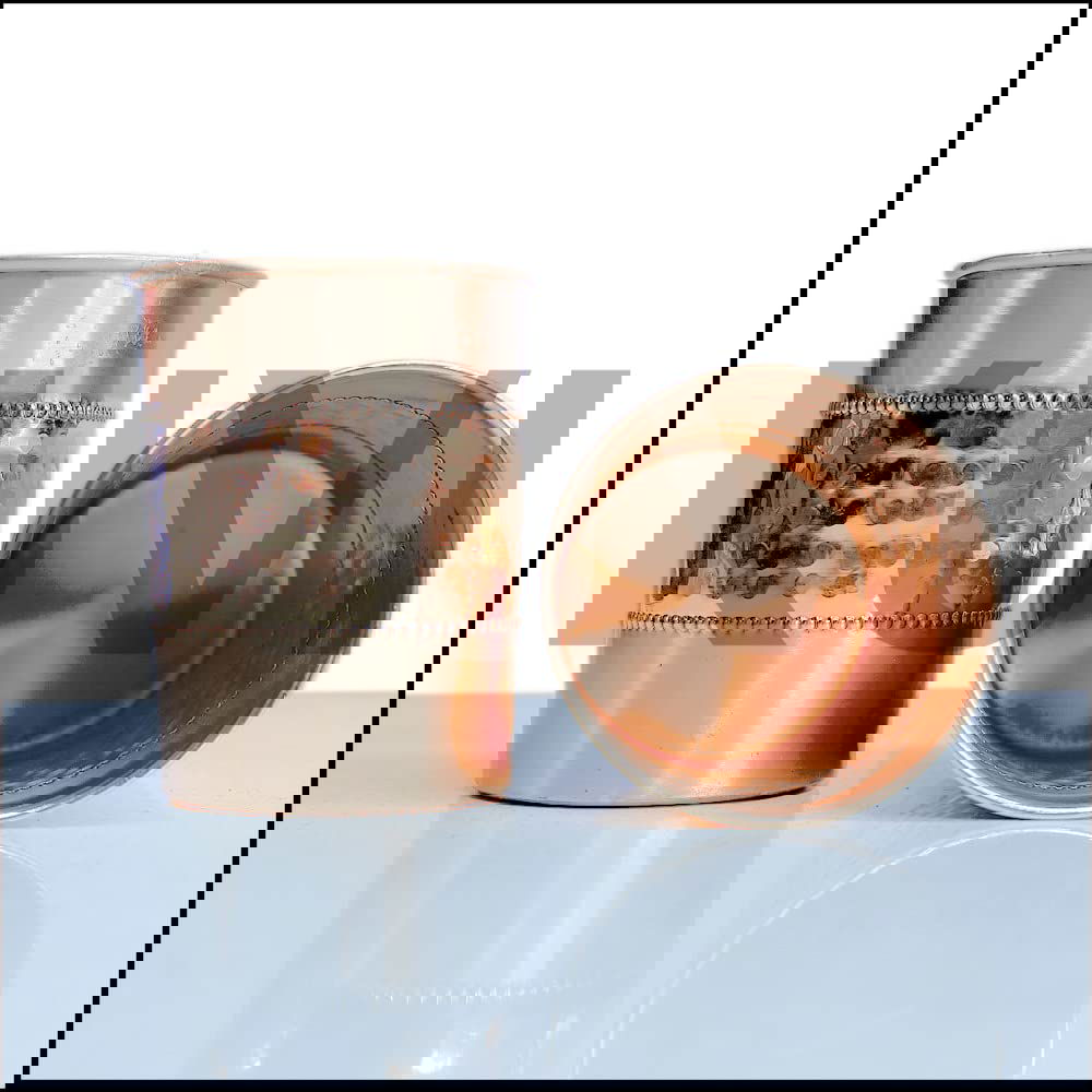 Pure Copper Half-Hammered Straight Glass Tumbler Set of 3, Drinkware, 300 ML Each - ArtyCraftz.com