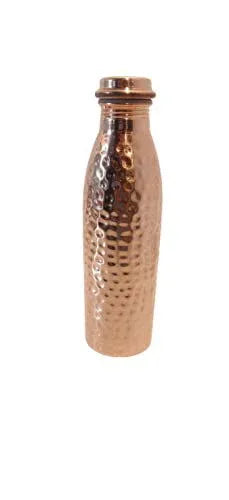 Pure Copper Hammered Stylish Jointless Copper Bottle, 900ML - ArtyCraftz.com