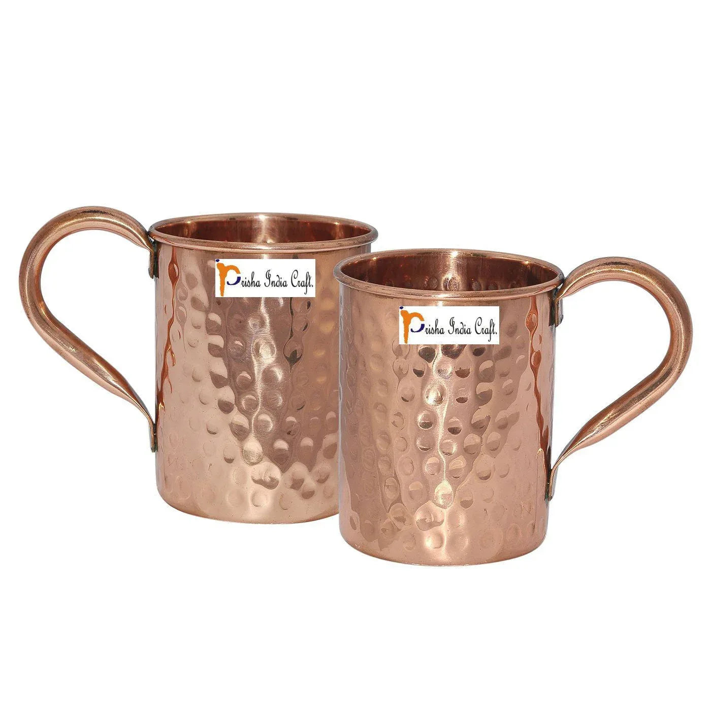 Pure Copper Moscow Mule Mug Hammered Style Set of 2 - ArtyCraftz.com