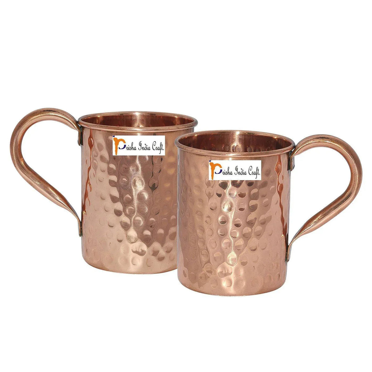 Pure Copper Moscow Mule Mug Hammered Style Set of 2 - ArtyCraftz.com