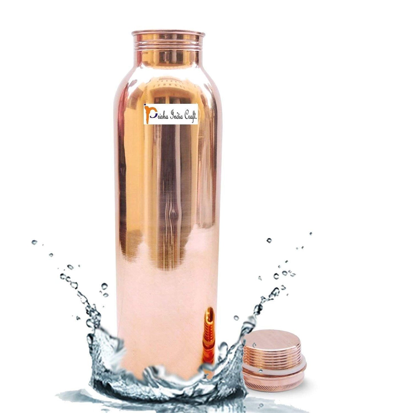 Pure Copper Water Bottle, 700 ML - ArtyCraftz.com