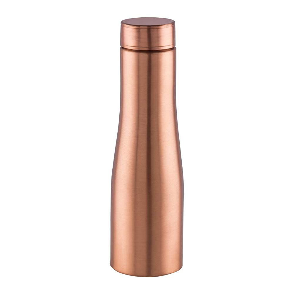 Pure Sleek Elegant Matt Finish Copper Bottle, 1000ML - ArtyCraftz.com