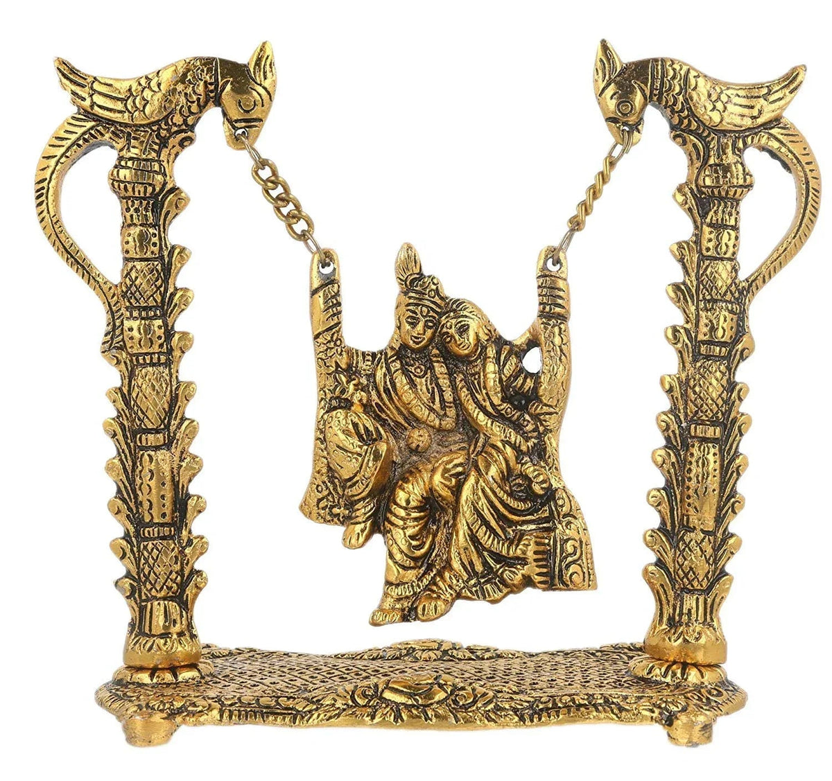 Radha Krishna Swing Jhula Decorative Showpiece