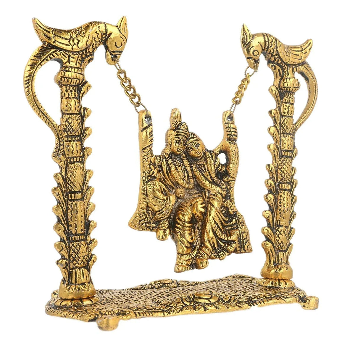 Radha Krishna Swing Jhula Decorative Showpiece