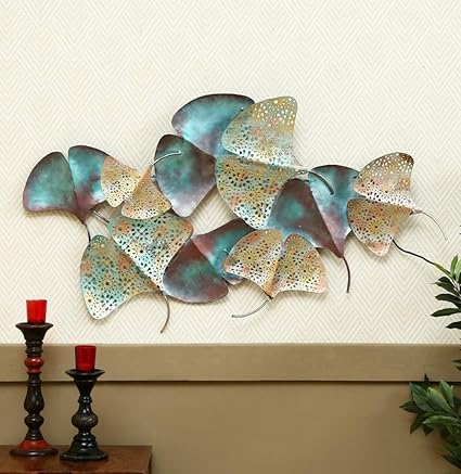Rajasthani Zingo Iron Leaf LED Wall Art-ArtyCraftz