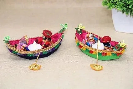 Recycled Material Rajasthani Raja Rani Puppet Tealight Candle Holder - ArtyCraftz.com