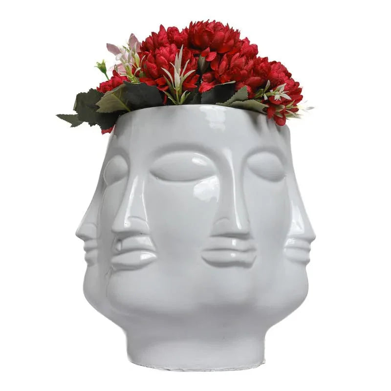 Resin Multiface Buddha Planter-ArtyCraftz.com