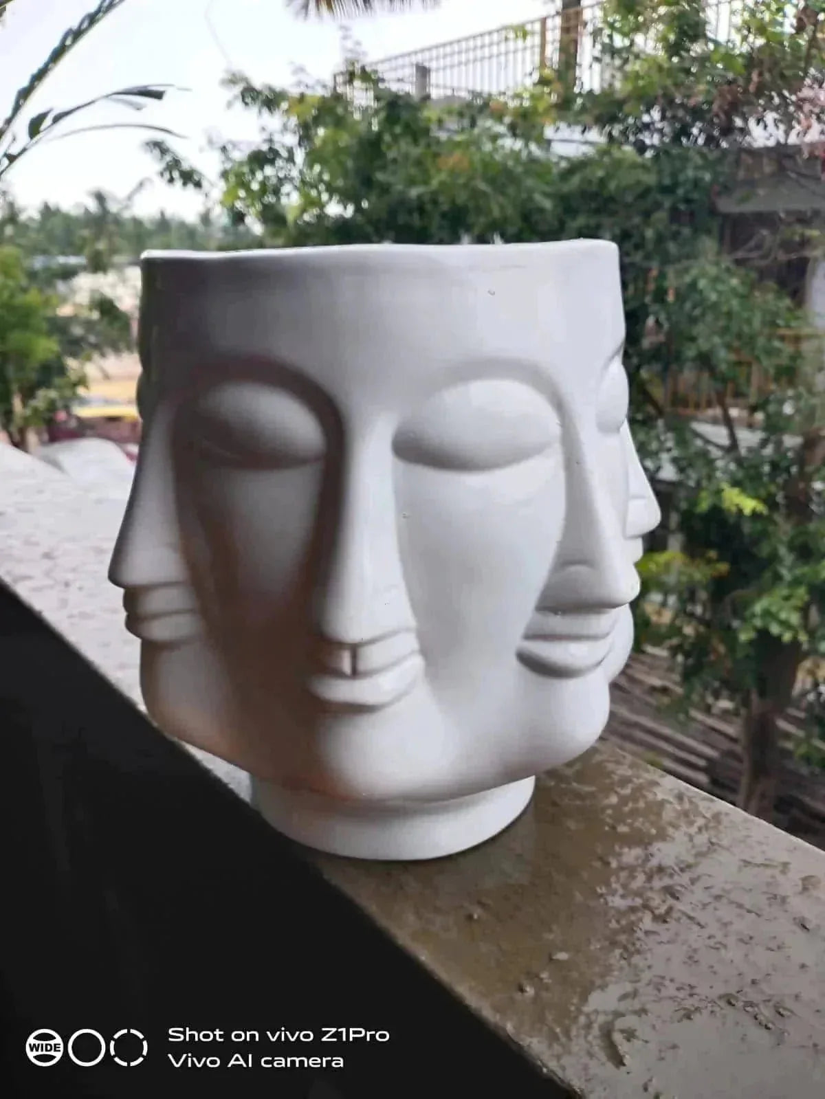 Resin Multiface Buddha Planter-ArtyCraftz.com