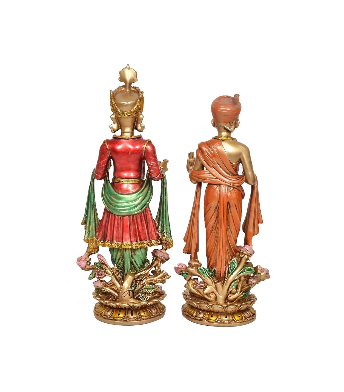 Resin Swami Narayan and Gunatinadan Swami Statue Back Vi-ArtyCraftz.com