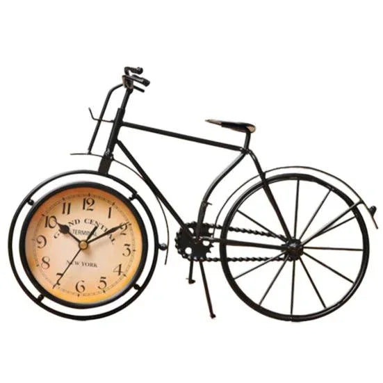 Retro Vintage Silent Iron Bicycle Clock
