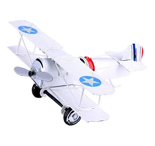Retro Wrought Iron Metal Propeller Airplane -ArtyCraftz.com