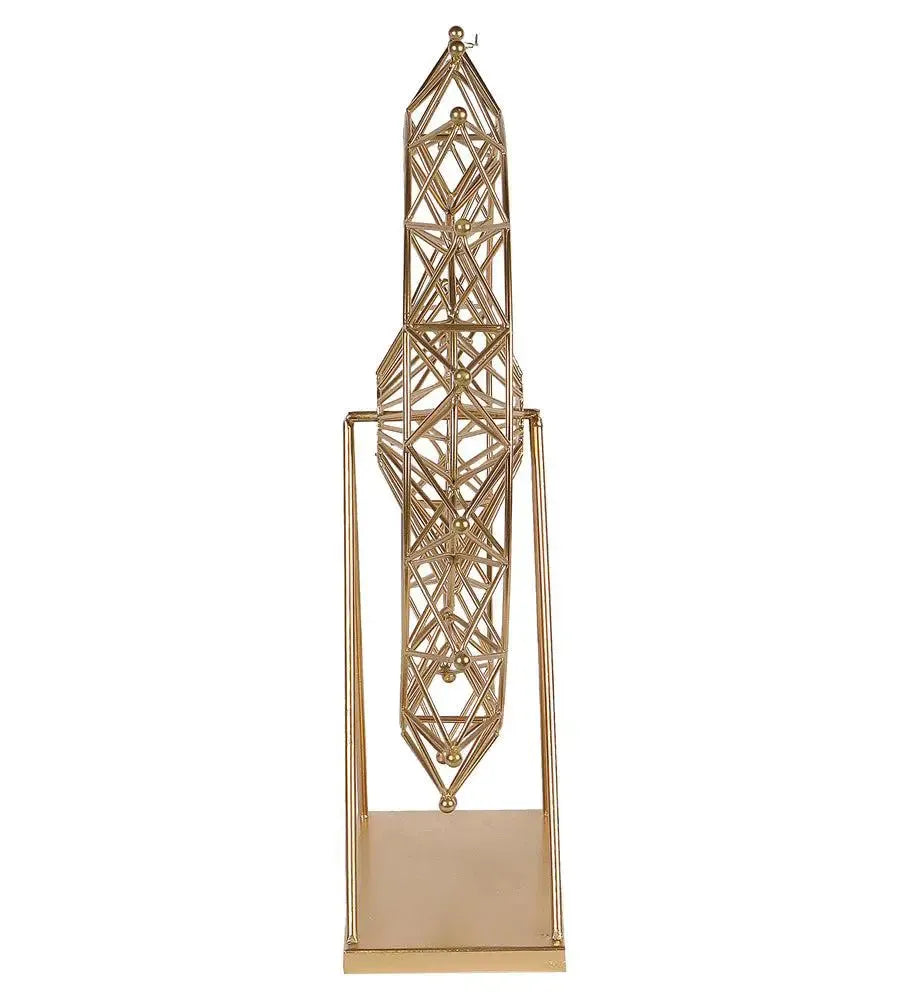 Revolving Wheel Metallic Showpiece Giant Side View