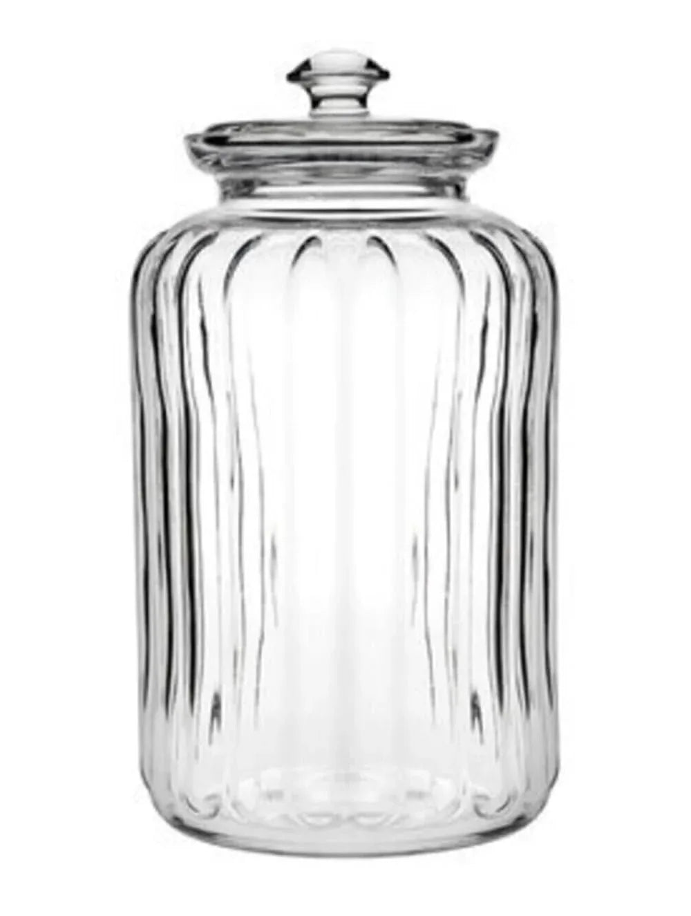 Ribbed Keg Glass Jar-ArtyCraftz.com