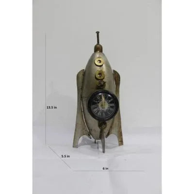Rocket Metal Clock-ArtyCraftz.com
