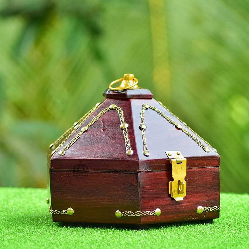 Rosewood Pyramid Jewellery Box
-ArtyCraftz.com