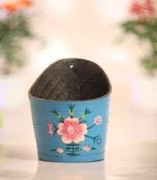 Rubber Planter for Indoor and Outdoor Decor Blue Color - ArtyCraftz.com
