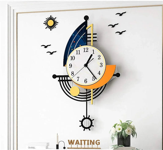 Sailing Boat Design Wall Clock