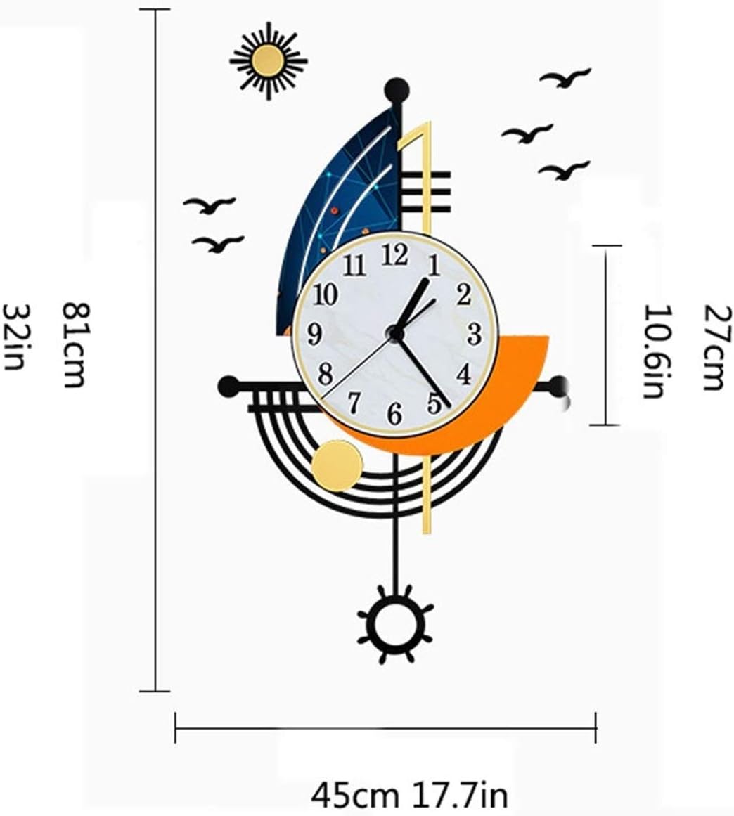 Sailing Boat Design Wall Clock
