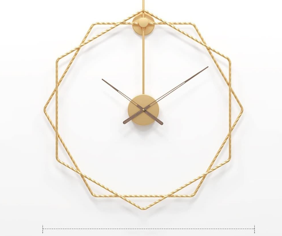 Wire Baldaar Hexagonal Metal Wall Clock