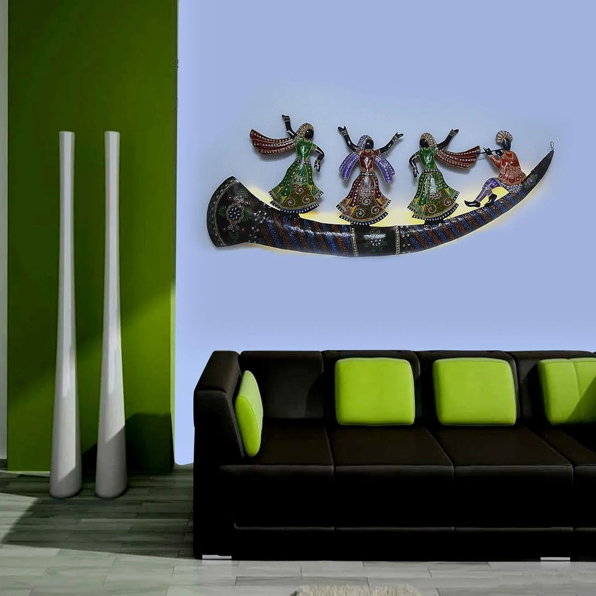 Shehnai Dancing Folk Dancers Wall Hanging