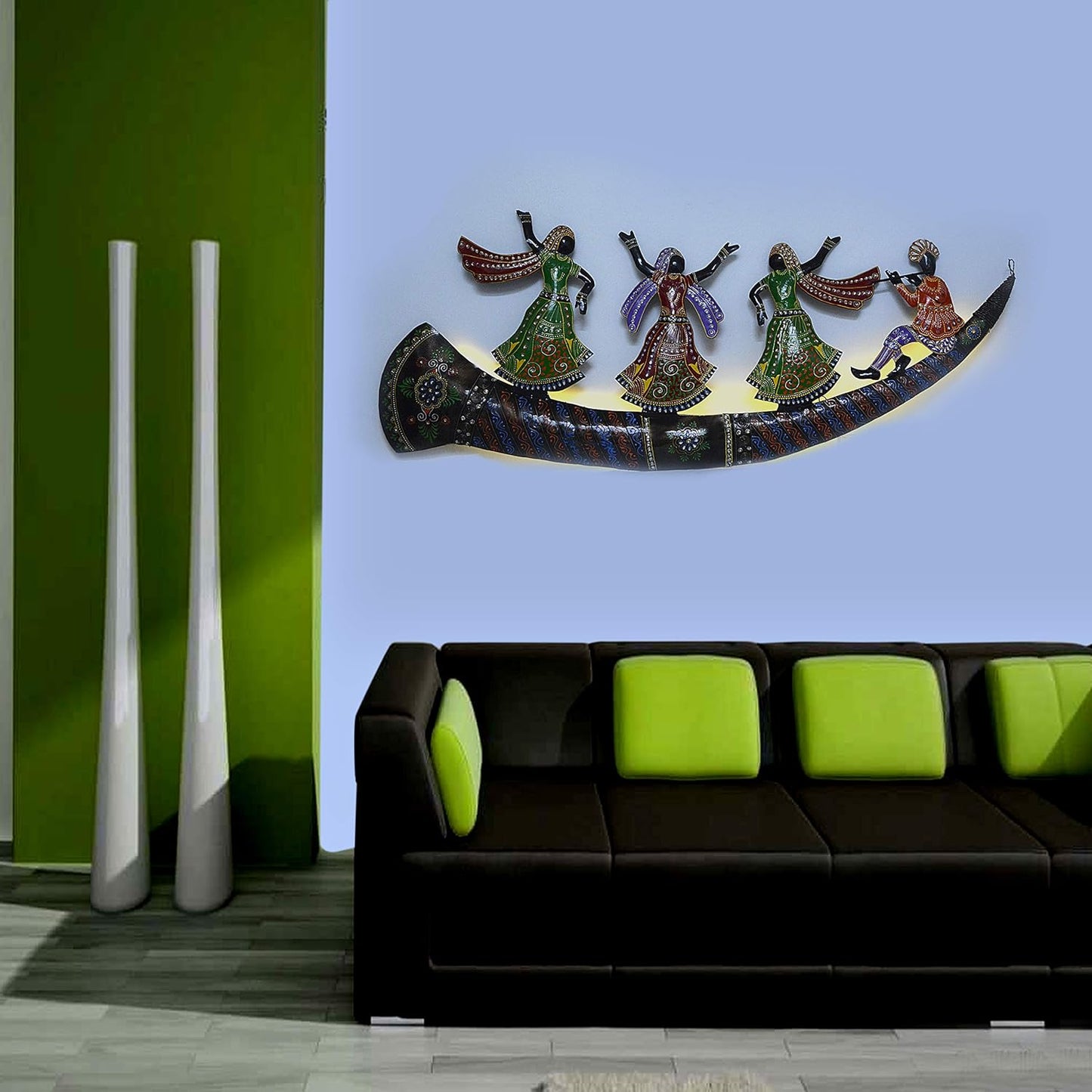 Shehnai Dancing Folk Dancers Wall Hanging