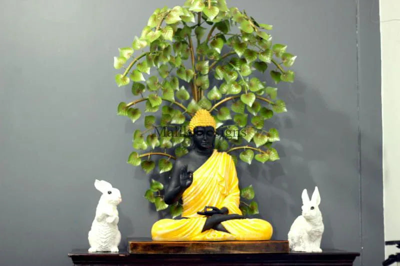 Showpiece For Living Room Metal Tree With Buddha - ArtyCraftz.com