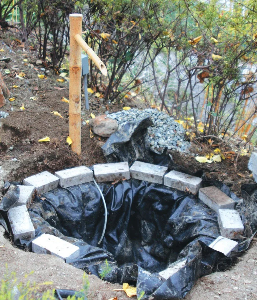 Single Sprout Garden Pond Bamboo Fountain-ArtyCraftz.com