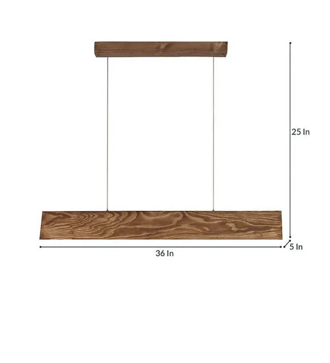 Sirius 36 Brown Wooden LED Hanging Lamp-ArtyCraftz.com