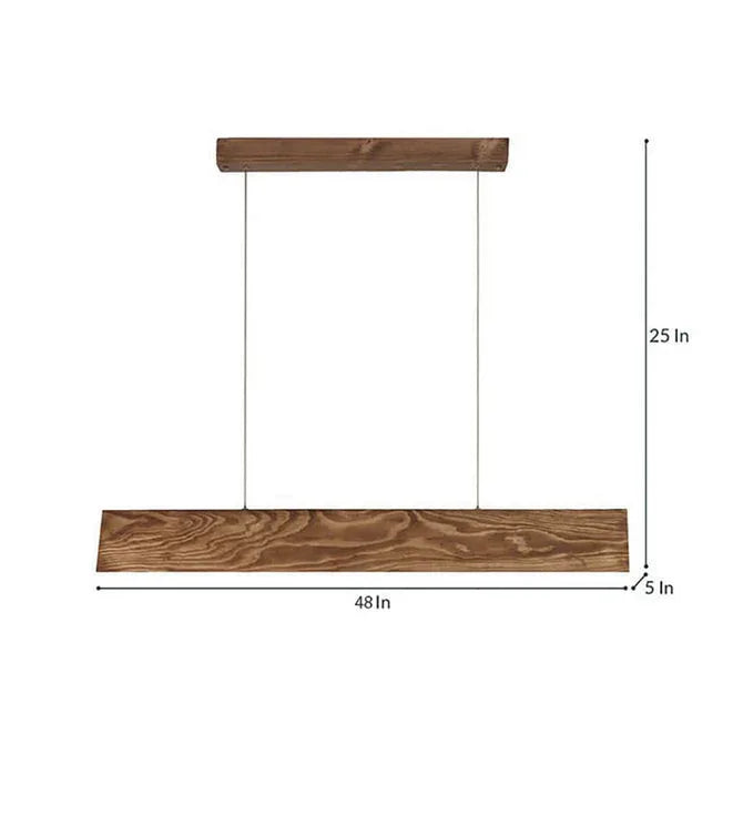 Sirius 48 Brown Wooden LED Hanging Lamp-ArtyCraftz.com