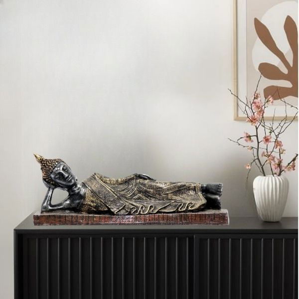 Sleeping Buddha Statue Living Room Table Decor Showpiece Gift Items Collectible Handicraft Art - ArtyCraftz.com