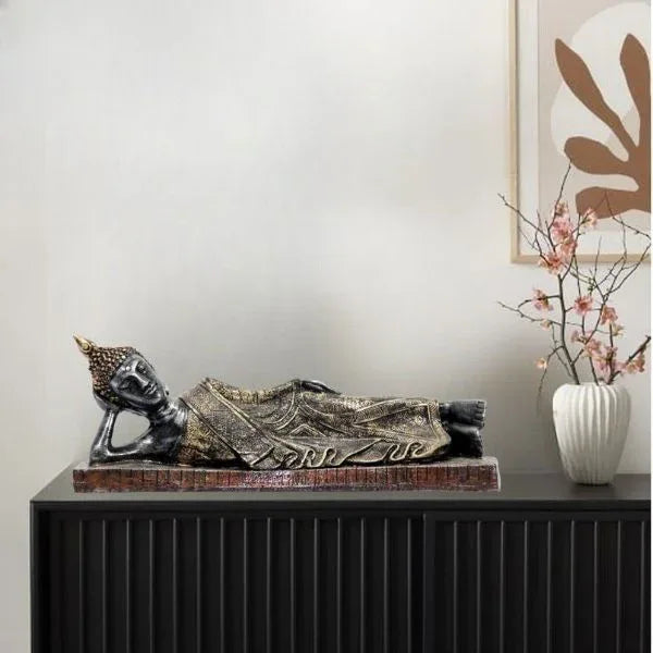 Sleeping Buddha Statue Living Room Table Decor Showpiece Gift Items Collectible Handicraft Art - ArtyCraftz.com