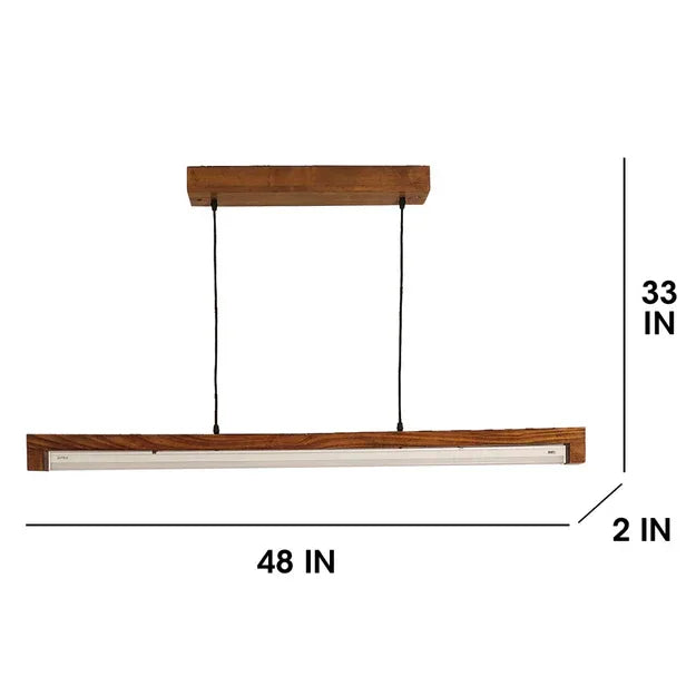 Slimline 48 Brown Baton LED Hanging Lamp