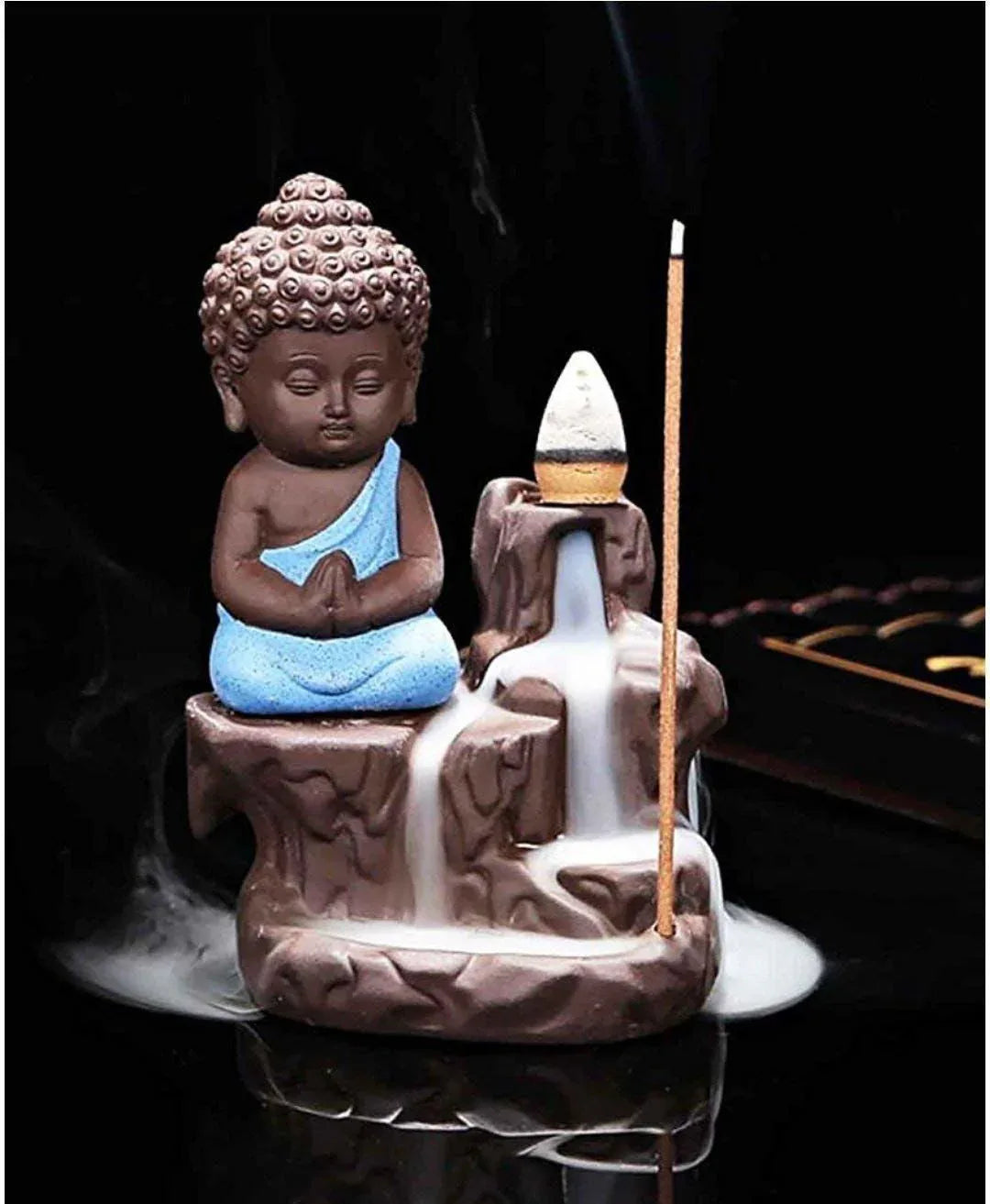 Smoke Fountain Lord Buddha Cone Holder Decorative Showpiece Idol Fountain - ArtyCraftz.com