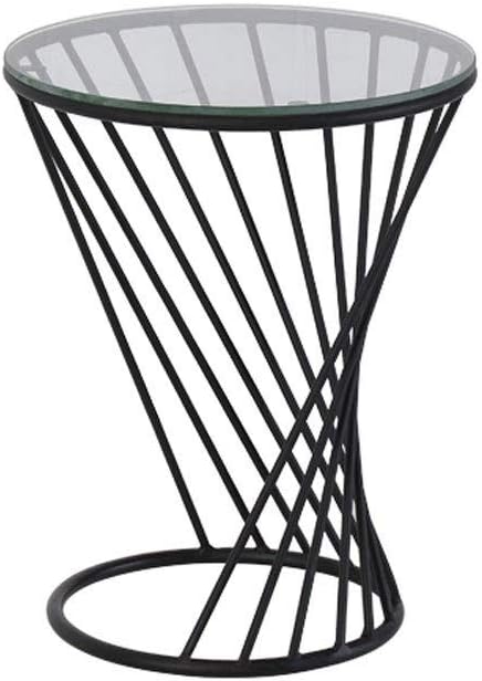 Spiral Design Round Metal Coffee Table - ArtyCraftz.com