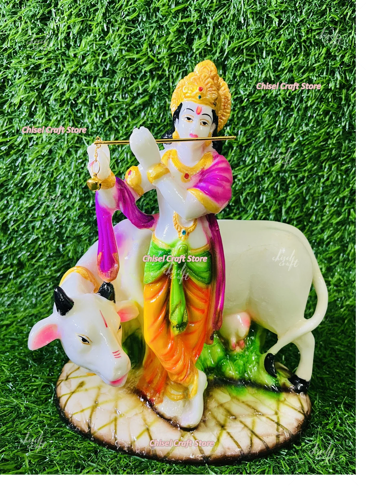 Srikrishna with Cow Showpiece
Srikrishna with Cow - ArtyCraftz.com