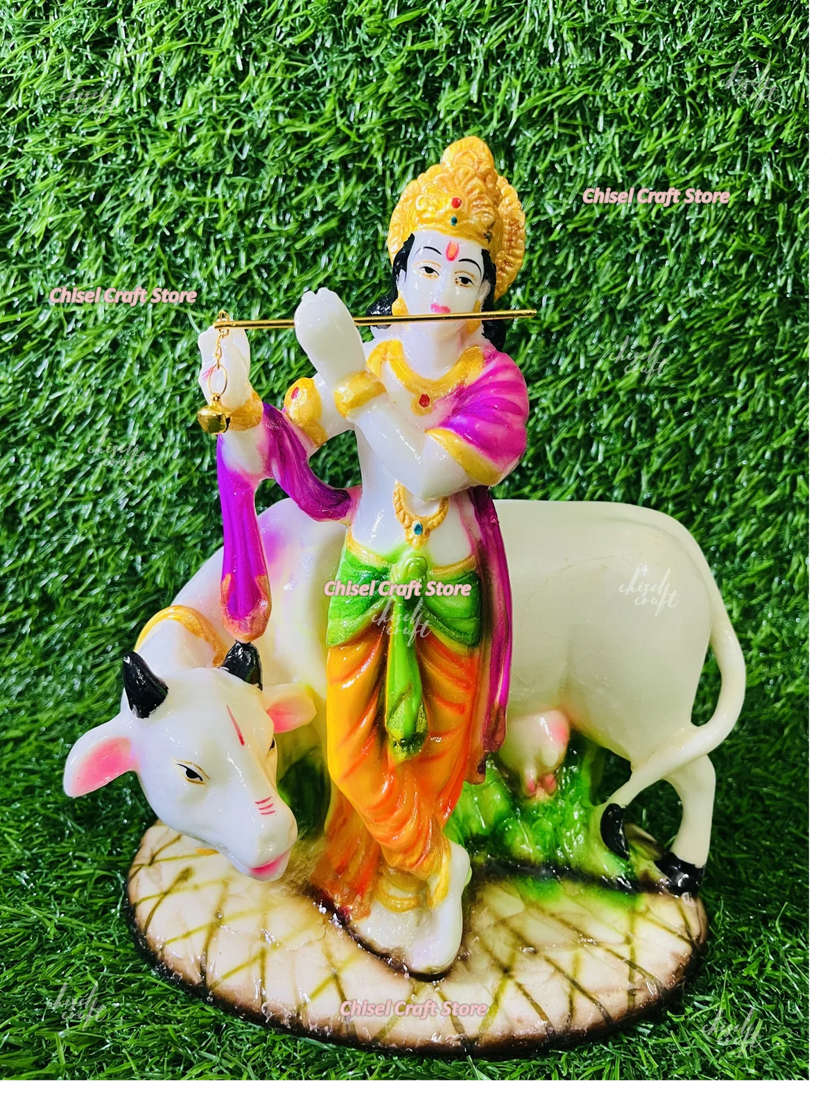 Srikrishna with Cow Showpiece
Srikrishna with Cow - ArtyCraftz.com